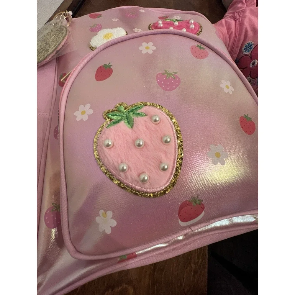 Hot Focus Trendy Kids', Strawberry, Flower Girls Backpack